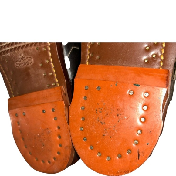 Original Chippewa ski leather boots  UNION STAMPED VINTAGE black/brown size 10.5 - Picture 13 of 15